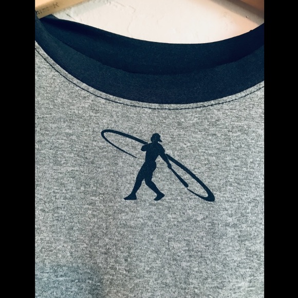 Nike Gray & Black Baseball Dri-Fit Tee - Picture 3 of 6